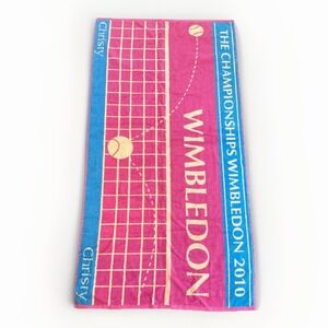 Ladies Collectors Wimbledon Championships Christy Towel 2010 Beach Tennis Rare